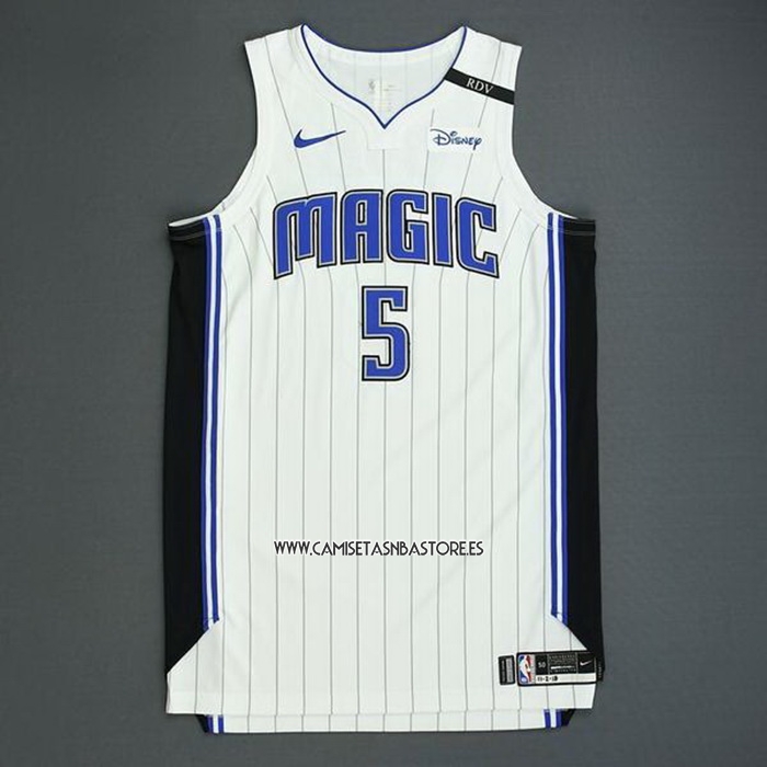 Mohamed Bamba NO 5 Camiseta Orlando Magic Icon Autentico 2019-20 Blanco